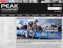 Tablet Screenshot of peakcyclesport.com